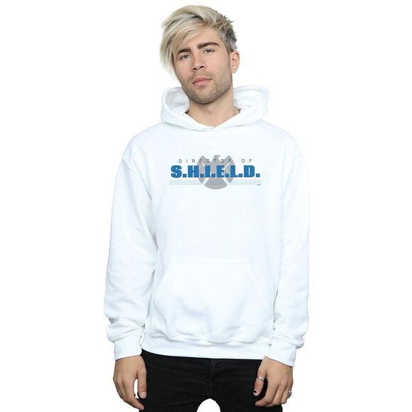 Marvel Mens Agents of S.H.I.E.L.D. Director Of S.H.I.E.L.D. Hoodie / White - Picture 1 of 3